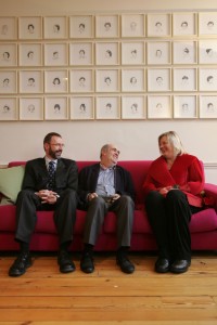 Colm Tobin , Winner of the 2011 Irish PEN Award for contribution PEN Chair Joe Armstrong, Colm Toibin, Winner of the 2011 Irish PEN Award and Mary Cloake